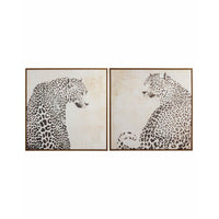 Painting Leopards Canvas (2 pcs)