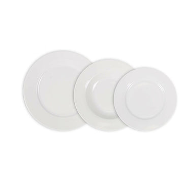 Dinnerware Set La Mediterránea Aneto White Circular 12 Pieces (2 Units)