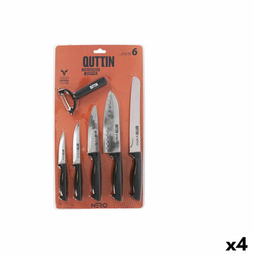 Kitchen Set Quttin Nero Black 6 Pieces (4 Units)