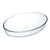 Oven Dish Ô Cuisine Ocuisine Vidrio Oval Transparent Glass 30 x 21 x 7 cm (4 Units)