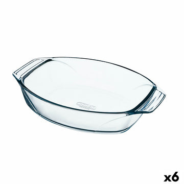 Plat de Four Pyrex Irresistible Ovale Transparent verre 35,1 x 24,1 x 6,9 cm (6 Unités)