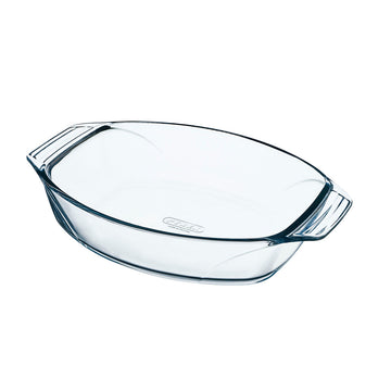 Oven Dish Pyrex Irresistible Oval Transparent Glass 39,5 x 27,5 x 7 cm (4 Units)