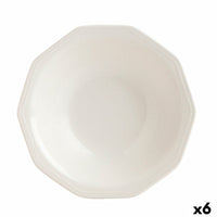 Assiette creuse Churchill Artic Céramique Blanc Vaisselle (6 Unités) (ø 21,5 cm)