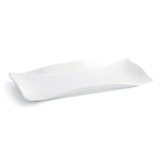 Assiette plate Quid Gastro Fun 29,5 x 11 x 3 cm Céramique Blanc (6 Unités)