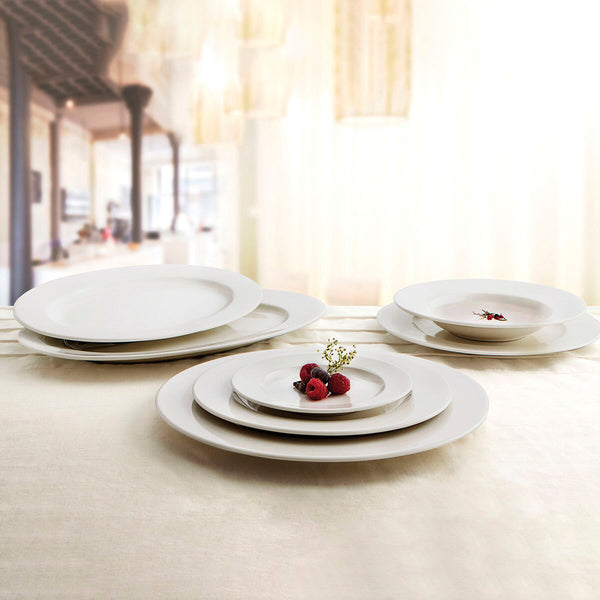 Deep Plate Ariane Orba Ceramic White 23 cm (12 Units)