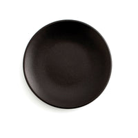 Flat plate Anaflor Barro Anaflor Meat Baked clay Black Ø 29 cm (8 Units)