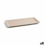 Snack tray Quid Mineral Ceramic Beige (15 x 30 cm) (8 Units)