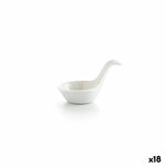 Bowl Ariane Alaska 9,6 x 5,9 cm Spoon Mini Ceramic White (18 Units)