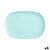 Serving Platter Luminarc Sweet Line Turquoise Glass 35 x 24 cm (6 Units)