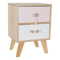 Nightstand DKD Home Decor Paolownia wood (35 x 30 x 50 cm)