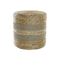 Footrest DKD Home Decor Fibre Natural Seagrass (42 x 42 x 40 cm)