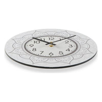 Wall Clock Mandala Wood (4 x 29 x 29 cm)