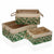 Set of Stackable Organising Boxes Wood Rope (3 pcs)