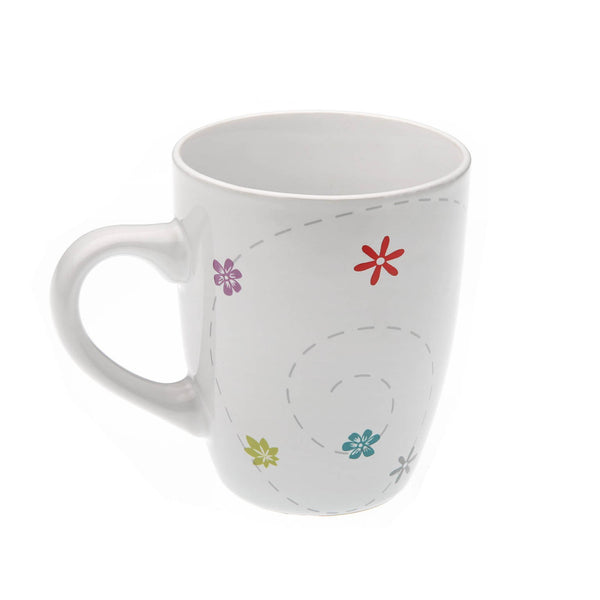 Cup Daisy Flowers Stoneware