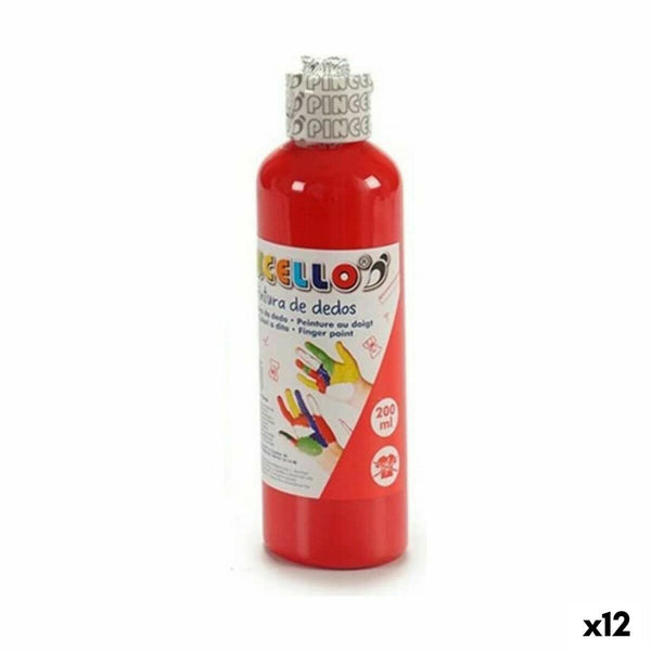 Finger Paint 200 ml Orange 12 Units