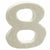 Decoration polystyrene Number 8 (2 x 15 x 10 cm) (12 Units)