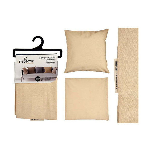 Cushion cover Beige (45 x 0,5 x 45 cm) (12 Units)