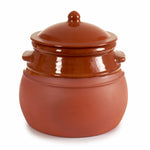 Casserole with Lid Baked clay 4,5 L 25 x 27 x 25 cm (2 Units)