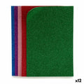 Eva Rubber Multicolour Glitter 65 x 0,2 x 45 cm (12 Units)