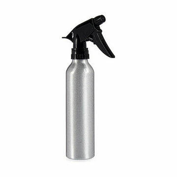 Atomiser Bottle Black Silver Aluminium 300 ml (24 Units)