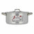 Casserole with lid Silver Aluminium 3 L (10 Units)