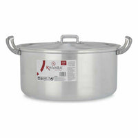 Casserole with lid Silver Aluminium 6,5 L 35 x 16 x 28 cm (6 Units)