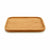 Snack tray Squared Brown Bamboo 25 x 1,5 x 25 cm (12 Units)