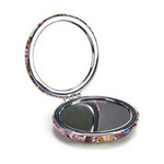 Pocket Mirror Crystal Plastic 8 x 2,4 x 8 cm (12 Units)