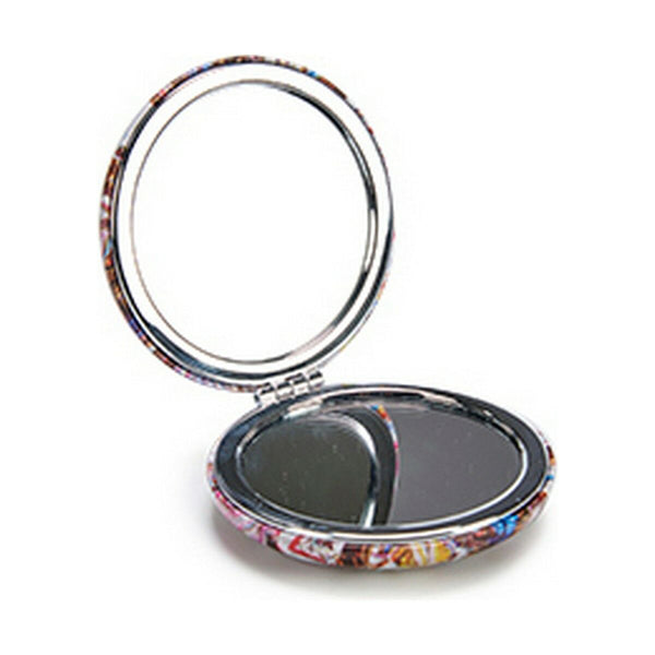 Pocket Mirror Crystal Plastic 8 x 2,4 x 8 cm (12 Units)