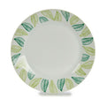 Assiette à dessert Volets Blanc Vert Ø 19 cm Porcelaine (10 Unités)