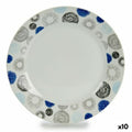 Dessert dish   Circles Porcelain 19 x 2 x 19 cm (10 Units)