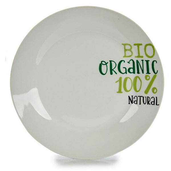 Assiette plate Organic Porcelaine 24,4 x 2,6 x 24,4 cm (10 Unités)