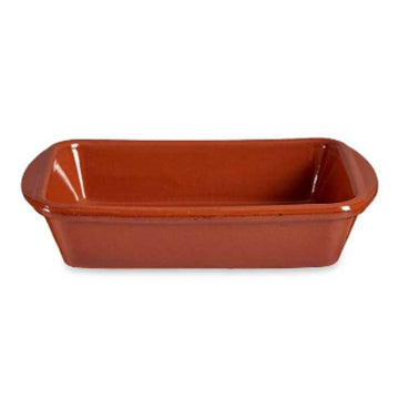 Oven Dish Rectangular Baked clay 14,5 x 4 x 20 cm (16 Units)