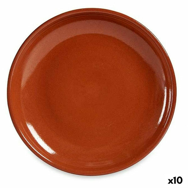 Assiette plate Viande Faïence 23 x 2 x 23 cm (10 Unités)