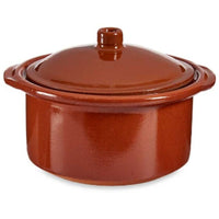 Casserole with Lid Baked clay 1,5 L 22 x 14,5 x 20 cm (4 Units)