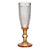 Champagne glass Points Amber Glass 180 ml (6 Units)