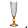 Coupe de champagne Points Ambre verre 180 ml (6 Unités)