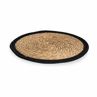 Table Mat Natural Black 35 x 1 x 35 cm (48 Units)