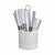 Ensemble de Couverts Blanc Acier inoxydable (8 Unités)