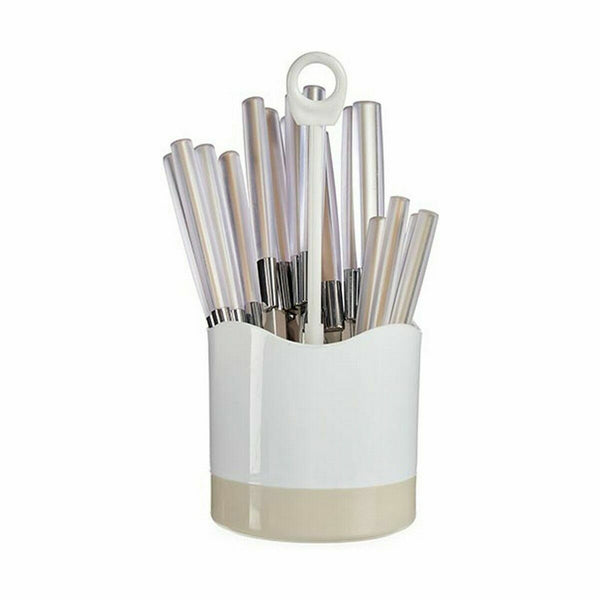 Cutlery Set Beige Stainless steel (8 Units)