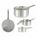 Saucepan with Lid Silver Aluminium 3 L 22 x 12 x 38 cm (10 Units)