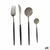 Cutlery Set Black Silver Stainless steel (12 Units)