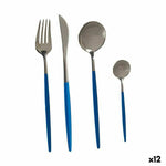 Cutlery Set Blue Silver Stainless steel (12 Units)