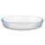 Baking tray Transparent Borosilicate Glass 25,5 x 4,5 x 25,5 cm (6 Units)