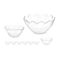 Set of bowls Hasir Transparent Glass (2 Units)