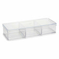 Organiser Transparent Plastic 20 x 3,5 x 7 cm (12 Units)