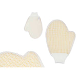 Bath Mitten White Beige (24 Units)