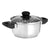 Casserole with glass lid Silver Stainless steel 1,8 L 28 x 9 x 18 cm (6 Units)