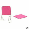 Chair cushion Pink 38 x 2,5 x 38 cm (4 Units)