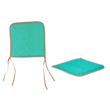 Chair cushion Green 38 x 2,5 x 38 cm (4 Units)